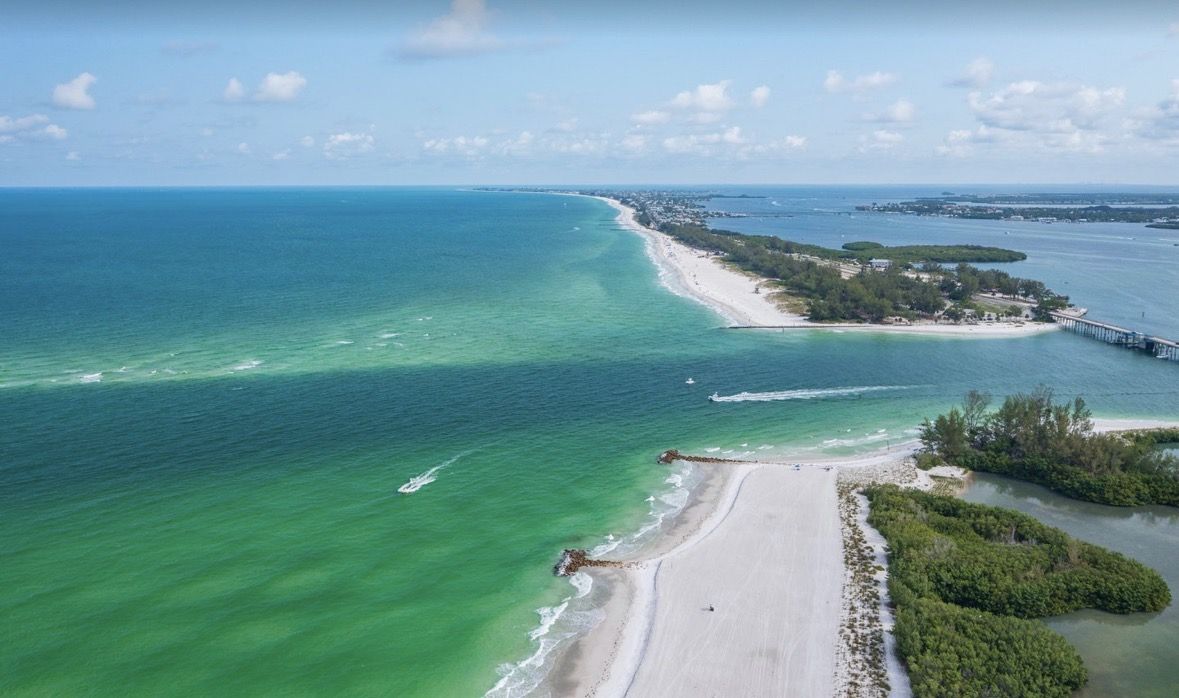 Longboat Pass & Coquina Beach, South end of Anna Maria Island